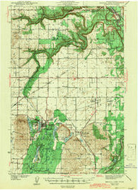 Medical Lake Washington Historical topographic map, 1:62500 scale, 15 X 15 Minute, Year 1943