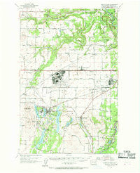 Medical Lake Washington Historical topographic map, 1:62500 scale, 15 X 15 Minute, Year 1954