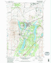 Medical Lake Washington Historical topographic map, 1:24000 scale, 7.5 X 7.5 Minute, Year 1973