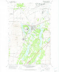 Medical Lake Washington Historical topographic map, 1:24000 scale, 7.5 X 7.5 Minute, Year 1973