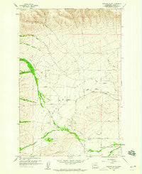 Medicine Valley Washington Historical topographic map, 1:24000 scale, 7.5 X 7.5 Minute, Year 1958