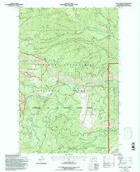 Meeks Table Washington Historical topographic map, 1:24000 scale, 7.5 X 7.5 Minute, Year 1992