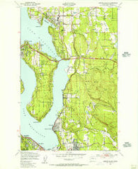 Mercer Island Washington Historical topographic map, 1:24000 scale, 7.5 X 7.5 Minute, Year 1950