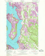 Mercer Island Washington Historical topographic map, 1:24000 scale, 7.5 X 7.5 Minute, Year 1950