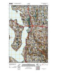 Mercer Island Washington Historical topographic map, 1:24000 scale, 7.5 X 7.5 Minute, Year 2011