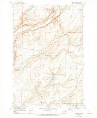 Mesa East Washington Historical topographic map, 1:24000 scale, 7.5 X 7.5 Minute, Year 1970