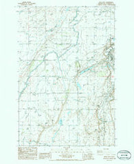 Mesa West Washington Historical topographic map, 1:24000 scale, 7.5 X 7.5 Minute, Year 1986