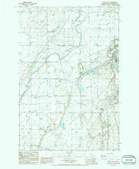 Mesa West Washington Historical topographic map, 1:24000 scale, 7.5 X 7.5 Minute, Year 1986