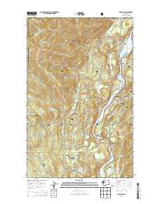 Metaline Washington Current topographic map, 1:24000 scale, 7.5 X 7.5 Minute, Year 2014