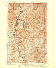 Metaline Washington Historical topographic map, 1:125000 scale, 30 X 30 Minute, Year 1942