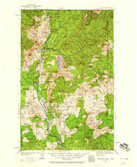 Metaline Washington Historical topographic map, 1:125000 scale, 30 X 30 Minute, Year 1934