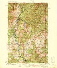 Metaline Washington Historical topographic map, 1:125000 scale, 30 X 30 Minute, Year 1942