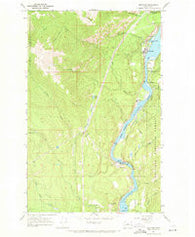 Metaline Washington Historical topographic map, 1:24000 scale, 7.5 X 7.5 Minute, Year 1967