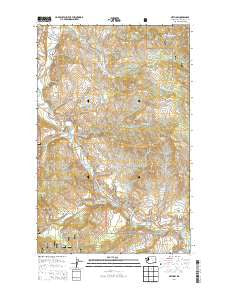Methow Washington Current topographic map, 1:24000 scale, 7.5 X 7.5 Minute, Year 2014