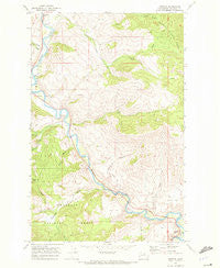 Methow Washington Historical topographic map, 1:24000 scale, 7.5 X 7.5 Minute, Year 1968