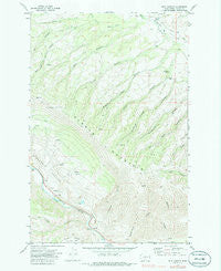 Milk Canyon Washington Historical topographic map, 1:24000 scale, 7.5 X 7.5 Minute, Year 1971