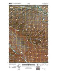 Milk Canyon Washington Historical topographic map, 1:24000 scale, 7.5 X 7.5 Minute, Year 2011