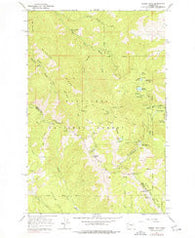 Mission Peak Washington Historical topographic map, 1:24000 scale, 7.5 X 7.5 Minute, Year 1966
