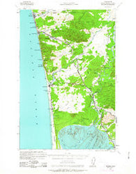 Moclips Washington Historical topographic map, 1:62500 scale, 15 X 15 Minute, Year 1938