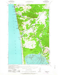 Moclips Washington Historical topographic map, 1:62500 scale, 15 X 15 Minute, Year 1938