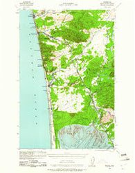 Moclips Washington Historical topographic map, 1:62500 scale, 15 X 15 Minute, Year 1938