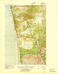 Moclips Washington Historical topographic map, 1:62500 scale, 15 X 15 Minute, Year 1941