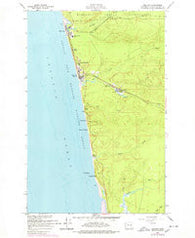 Moclips Washington Historical topographic map, 1:24000 scale, 7.5 X 7.5 Minute, Year 1955