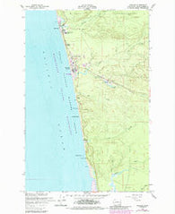 Moclips Washington Historical topographic map, 1:24000 scale, 7.5 X 7.5 Minute, Year 1955