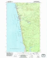Moclips Washington Historical topographic map, 1:24000 scale, 7.5 X 7.5 Minute, Year 1955