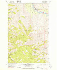 Monitor Washington Historical topographic map, 1:24000 scale, 7.5 X 7.5 Minute, Year 1966
