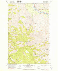 Monitor Washington Historical topographic map, 1:24000 scale, 7.5 X 7.5 Minute, Year 1966