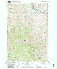 Monitor Washington Historical topographic map, 1:24000 scale, 7.5 X 7.5 Minute, Year 1966