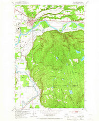 Monroe Washington Historical topographic map, 1:24000 scale, 7.5 X 7.5 Minute, Year 1953