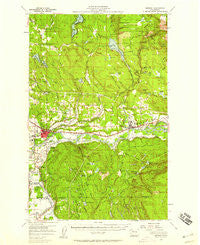 Monroe Washington Historical topographic map, 1:62500 scale, 15 X 15 Minute, Year 1956