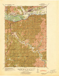 Montesano Washington Historical topographic map, 1:62500 scale, 15 X 15 Minute, Year 1940