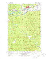 Montesano Washington Historical topographic map, 1:62500 scale, 15 X 15 Minute, Year 1955