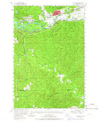 Montesano Washington Historical topographic map, 1:62500 scale, 15 X 15 Minute, Year 1955