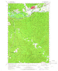Montesano Washington Historical topographic map, 1:62500 scale, 15 X 15 Minute, Year 1955