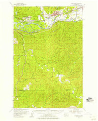 Montesano Washington Historical topographic map, 1:62500 scale, 15 X 15 Minute, Year 1955