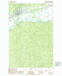 Montesano Washington Historical topographic map, 1:24000 scale, 7.5 X 7.5 Minute, Year 1965