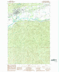 Montesano Washington Historical topographic map, 1:24000 scale, 7.5 X 7.5 Minute, Year 1986