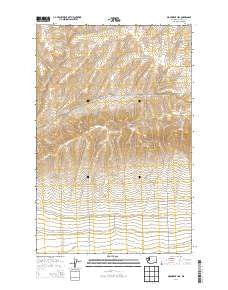 Monument Hill Washington Current topographic map, 1:24000 scale, 7.5 X 7.5 Minute, Year 2014