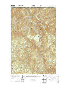 Monumental Mountain Washington Current topographic map, 1:24000 scale, 7.5 X 7.5 Minute, Year 2014