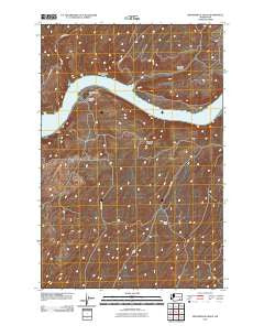 Monumental Rock Washington Historical topographic map, 1:24000 scale, 7.5 X 7.5 Minute, Year 2011