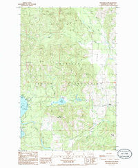 Moon Mountain Washington Historical topographic map, 1:24000 scale, 7.5 X 7.5 Minute, Year 1985