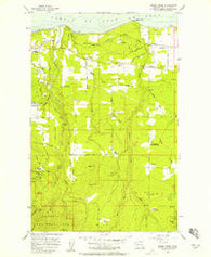 Morse Creek Washington Historical topographic map, 1:24000 scale, 7.5 X 7.5 Minute, Year 1956