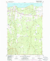 Morse Creek Washington Historical topographic map, 1:24000 scale, 7.5 X 7.5 Minute, Year 1961