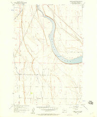 Moses Lake NW Washington Historical topographic map, 1:24000 scale, 7.5 X 7.5 Minute, Year 1956