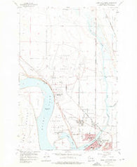 Moses Lake North Washington Historical topographic map, 1:24000 scale, 7.5 X 7.5 Minute, Year 1956