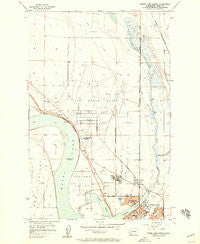 Moses Lake North Washington Historical topographic map, 1:24000 scale, 7.5 X 7.5 Minute, Year 1956
